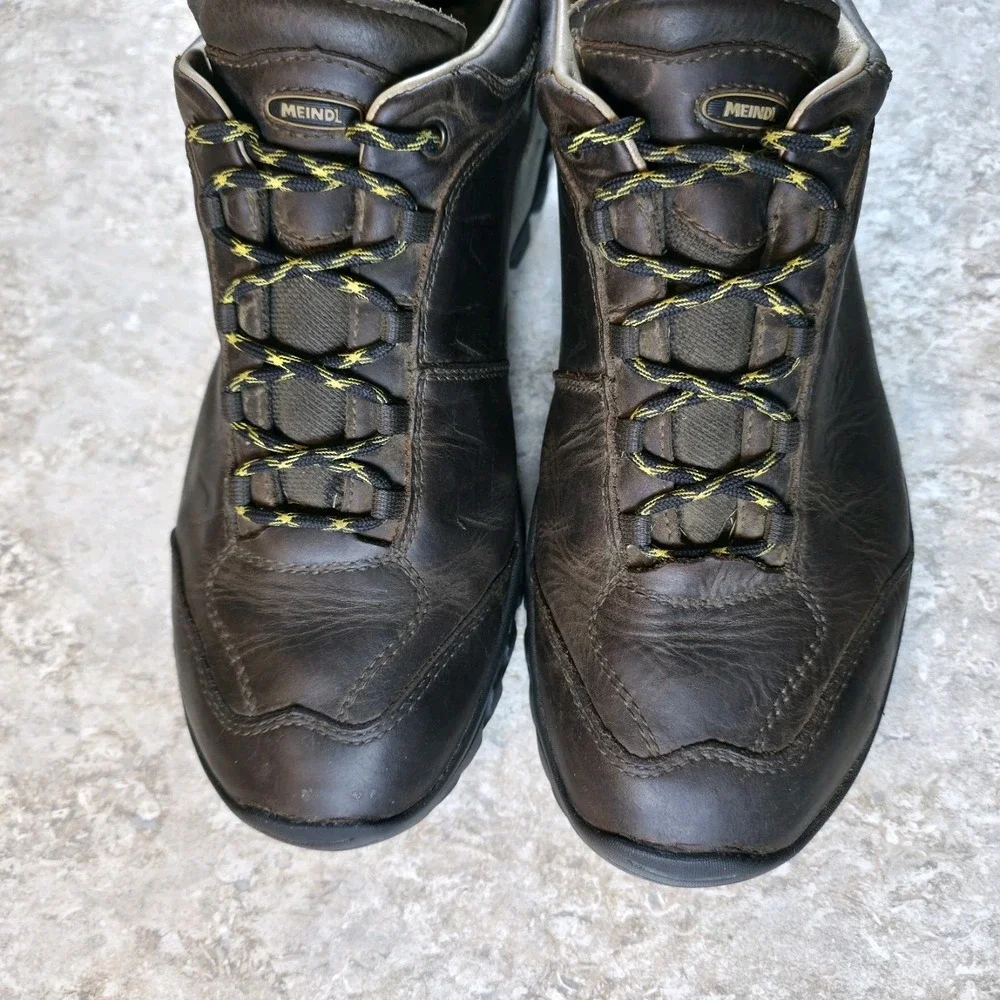 Meindl Pflege II Leather Hiking Shoes Men 13 EE Wide Gore-Tex Made In ITALY
